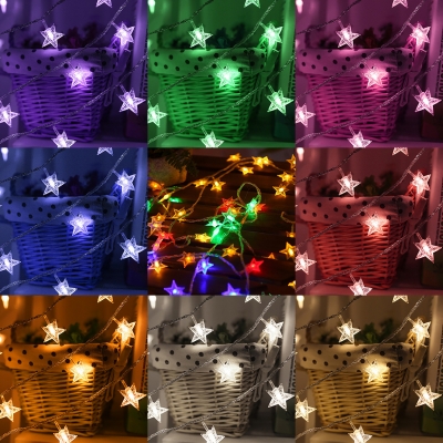 Plug-In Hanging Lights with Star Decoration 33/66/98/164/328ft 100/200/300/400/600 LED Fairy Lights for Patio