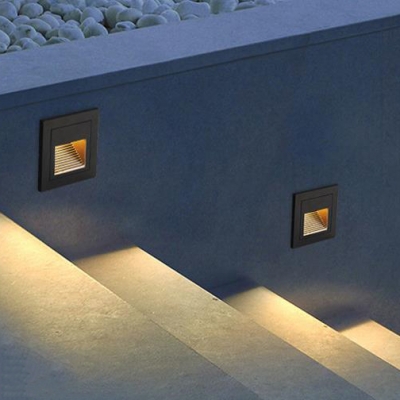 Easy to Install Step Light 1 Pack Waterproof Wall Lighting in Warm/White for Garage Deck
