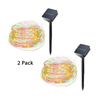 150 LED Solar Powered Fairy Lights Pack of 2 Novelty String Lights in Warm/White/Multi Color
