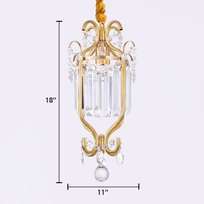 Height Adjustable 1 Light Chandelier Light with 19.5