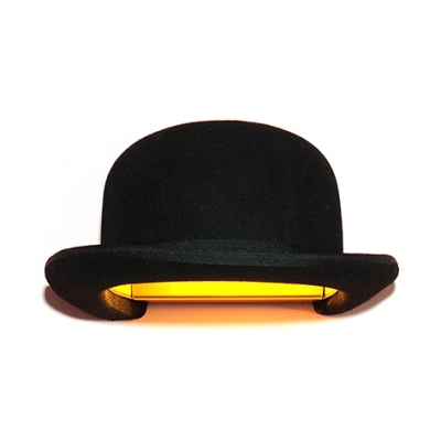 Waterproof Wall Sconce with Hat Shape 1 LED Wireless Landscape Lighting for Front Door in Black