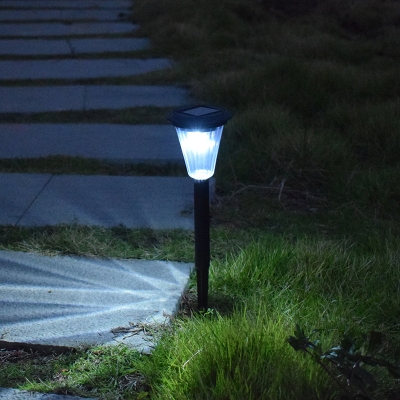 Solar Powered Path Lights 4 Pcs LED 5W Waterproof Landscape Light with Spike Stand and Dusk to Dawn Sensor for Garden