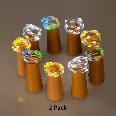 7ft 20 LED Fairy Lights with Bottle Cork Pack of 10 Decorative String Lamp for Garden Yard