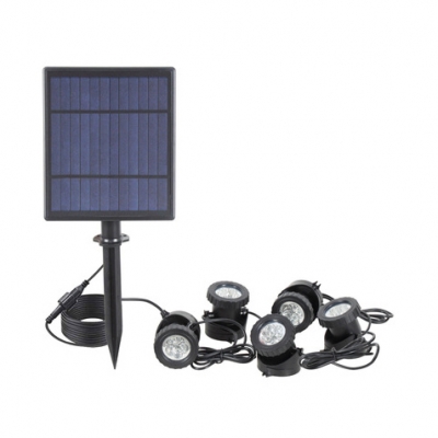 Outdoor Solar Spotlights 3W LED Color Changing Waterproof Ground Light with Auto On/Off Dusk to Dawn for Yard