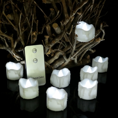 

Remote Timer Fake Candles 12 Pack Novelty Always on Mode LED Tea lights in White/Warm/Neutral, HL514780