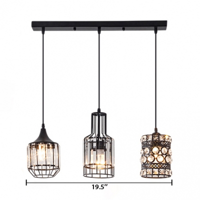 Kitchen Pendant Lights Crystal with Hanging Cord ...