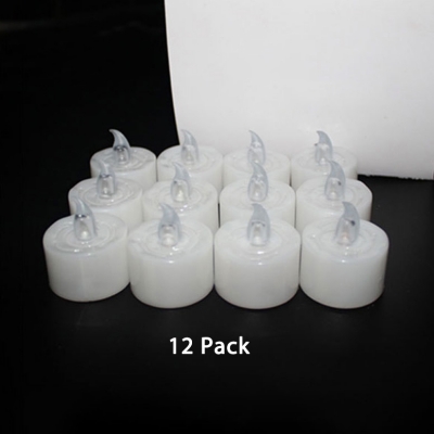 Novelty LED Tea Light Candles 12 Pack Waterproof Tealights for Indoor Holiday Celebration