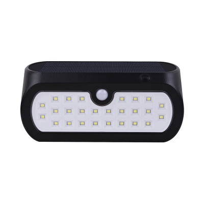 Black 26 LED Solar Lights with Motion Sensor Stainless Steel Waterproof Deck Lights for Pathway
