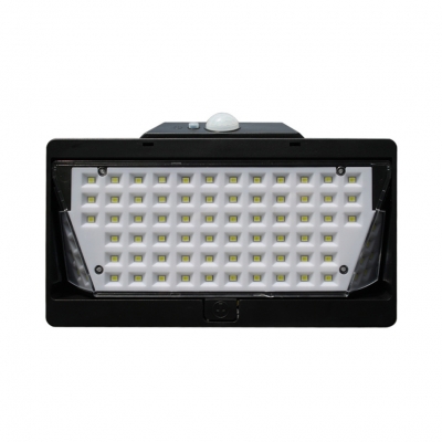 78 LED Solar Security Light Patio Waterproof Motion Activated Wall Lighting in Black