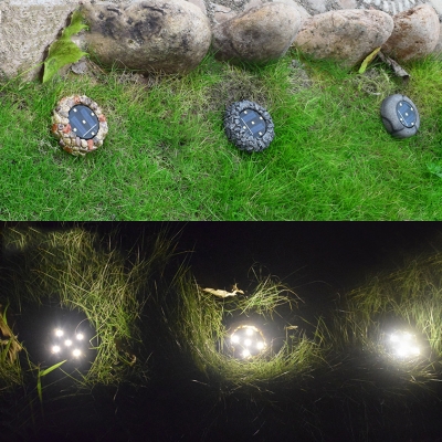5LED Landscape Light 4-Pack 5W Waterproof Ground Light with Dusk to Dawn Sensor for Garden Lawn