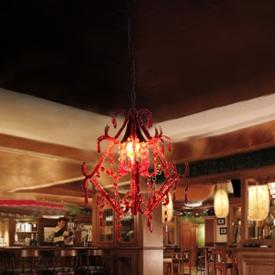Clear Crystal Light Fixture 1 Light Modern Chandelier with 18