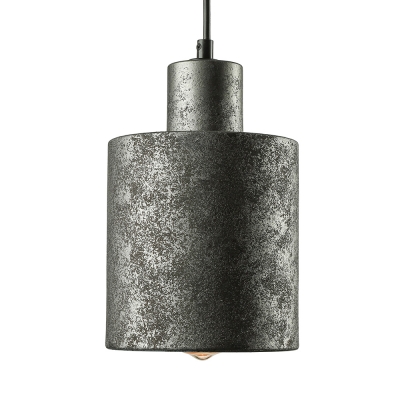 Cylinder Shade Nostalgic Industrial Warehouse Mini Pendant Light in 4.3”Wide