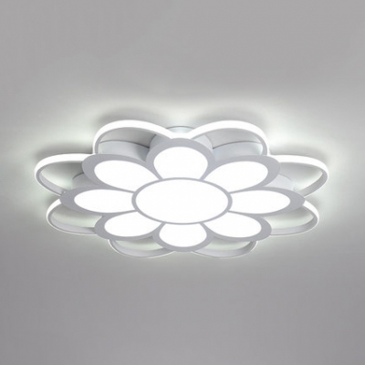 Living Room Led Flush Light Fixture Acrylic Modern Flush Ceiling