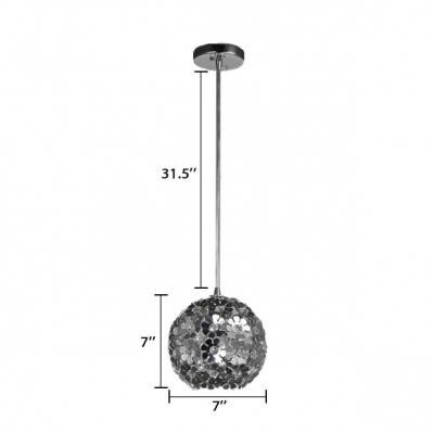 Modern Pendant Light Globe with 31.5