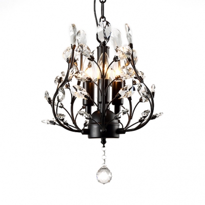 Contemporary Height Adjustable Candle Chandelier with 15