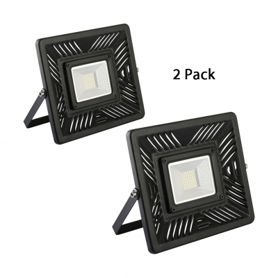 Pack of 1/2 LED Flood Light Wireless Waterproof Security Light in White for Driveway Deck