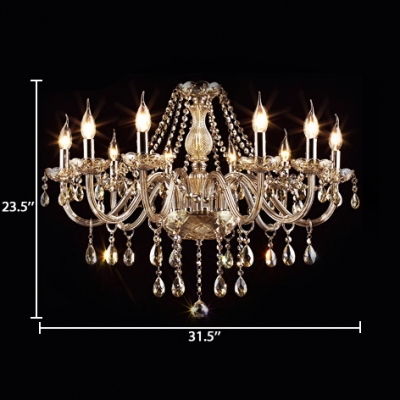 Contemporary Candle Chandelier with 19.5