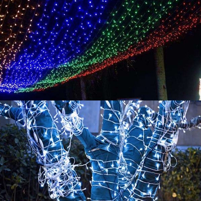 Decorative Plastic LED String Lights 2-Pack 100 Lights 33ft Hanging Lights for Outdoor Patio