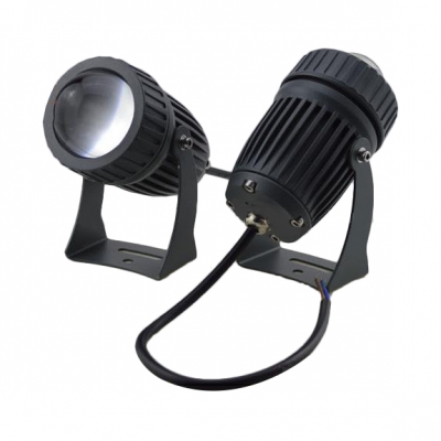 Metal Restaurant Party Strobe Lamp Pack of 1 Water-Resistant 1 LED Disco Lights in Black
