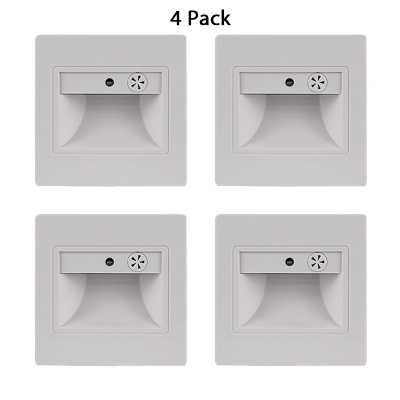 Pack of 1/4 Wall Light Outdoor Waterproof Switch Control Deck Light in Warm/White/Neutral
