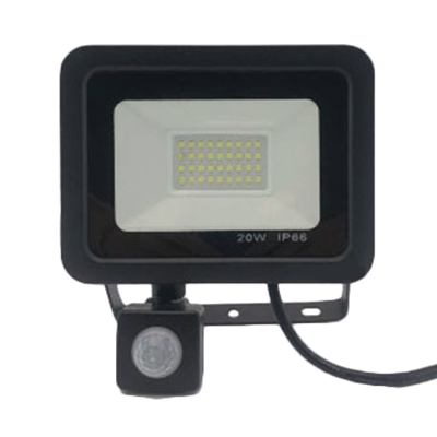 1/2 Pack Waterproof Security Lamp with Motion Sensor Wireless LED Flood Light in White
