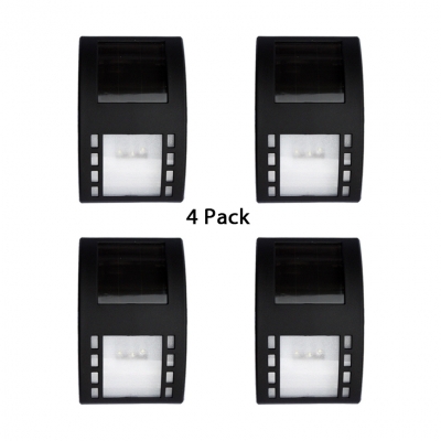 3 LED Solar Step Lights with Dusk to Dawn Sensor Waterproof Black Deck Lights for Yard