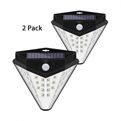 32 LED Solar Deck Light with Motion Detector Pack of 1/2/4 Waterproof Security Lighting