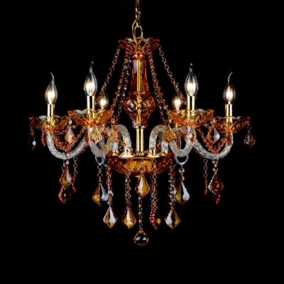 Brass Candle Chandelier 6/8 Lights with 12