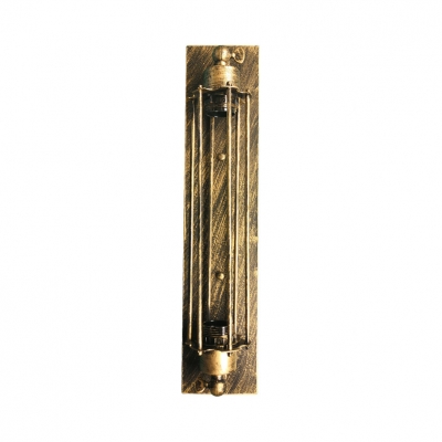 Gold Cylinder Wall Sconce Single Light Antique Metal Light Fixture for Dining Room