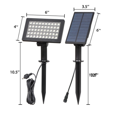 Solar Powered Path Lights 3W LED Waterproof Security Light in White/Warm with Auto On/Off Dusk to Dawn for Garden