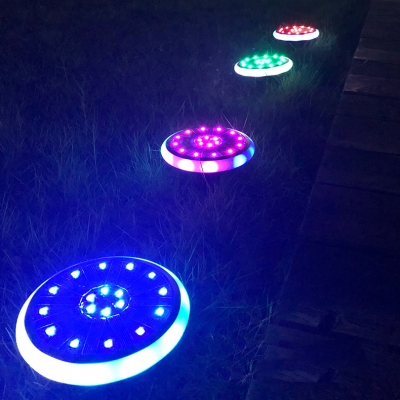 30 LED Solar Spotlight 1 Pack Landscape Lights with Dusk to Dawn Sensor for Yard Step