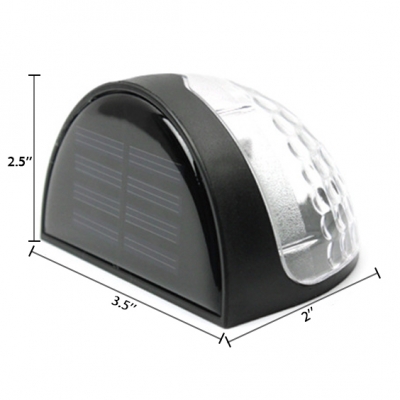 2 LED Waterproof Solar Security Lights 2 Pack Wireless Wall Lighting for Deck Garden