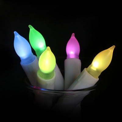 Novelty Colorful LED Fake Candles 12 Pack 18-Key Remote Tmer Flameless Candles for Holiday
