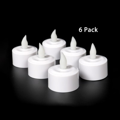 Pack of 6/12 Pillar Flameless Candles Unscented LED Fake Candles for Bathroom Bedroom