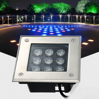 3/6W LED Ground Light Outdoor Waterproof Landscape Lighting in Multi Color for Lawn Garden