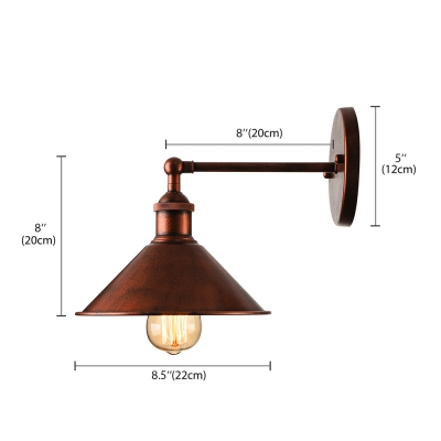 8'' H Antique Copper 1 Light Indoor LED Wall Lamp