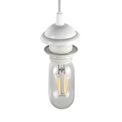 Industrial Open Bulb Hanging Lamp Single Light Glass Ceiling Lamp with 39