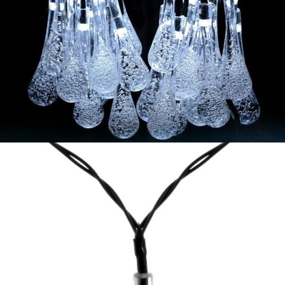 2-Pack 20ft Solar Twinkle Lights Decorative Waterproof 30 Lights LED String Lamp for Outdoor