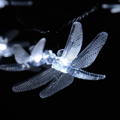 Dragonfly Design Solar String Lamp Pack of 2 21ft 30 Lights LED Twinkle Lights for Patio