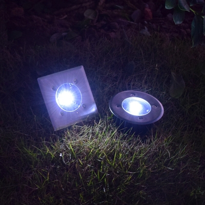 5W LED Solar Powered Landscape Light 4 Pcs Waterproof In-Ground Light for Lawn Walkway