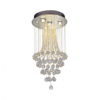 Chrome Round Canopy Ceiling Light 4 7 9, Polished Chrome Chandelier Canopy