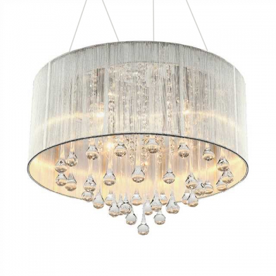 Clear Crystal Round Pendant Lighting with 53