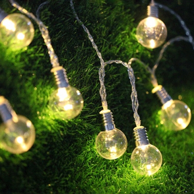 2-Pack 16ft Fairy String Lights Garden 40 Lights Plug-In Waterproof LED Bulb String Lights