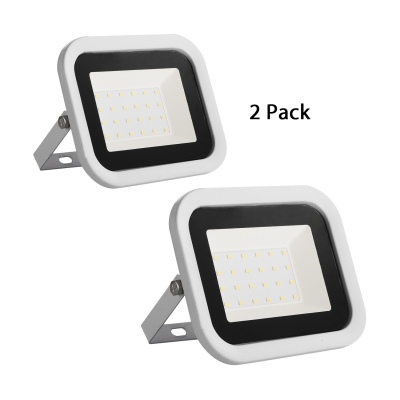 1/2 Pack Waterproof Flood Light Wireless LED Security Lighting in White for Front Door