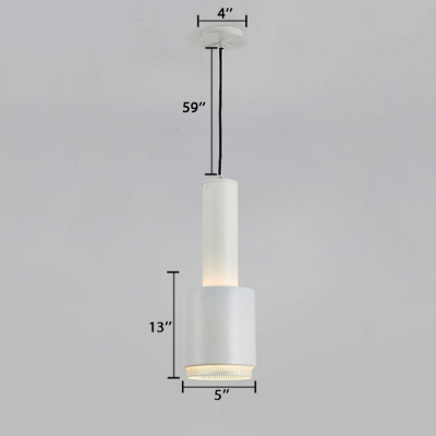 Iron Hand Grenade Pendant Light Modernism Single Light Drop Ceiling Lighting in White