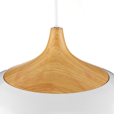 Large Pendant Light In Designer Style Aluminum Bowl