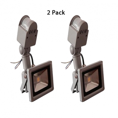 Motion Activated Security Light Pack of 1/2 Waterproof Flood Lighting with Dusk to Dawn Sensor