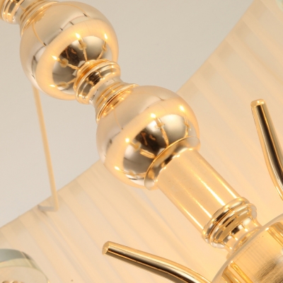 Polished Brass Round Chandelier with 53