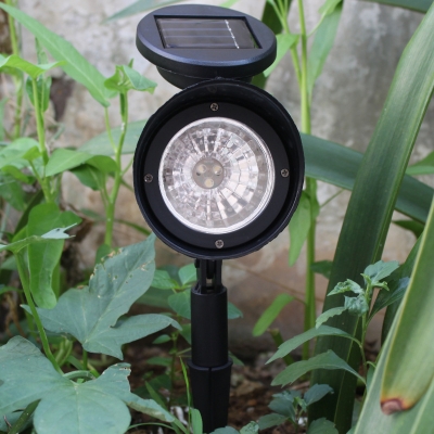 4 Pcs Solar Powered Lights Outdoor 0.1W 3LED Waterproof In-Ground Spotlight with Auto On/Off Dusk to Dawn for Lawn