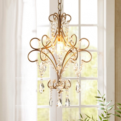 Chrome Hanging Chandelier with 19.5